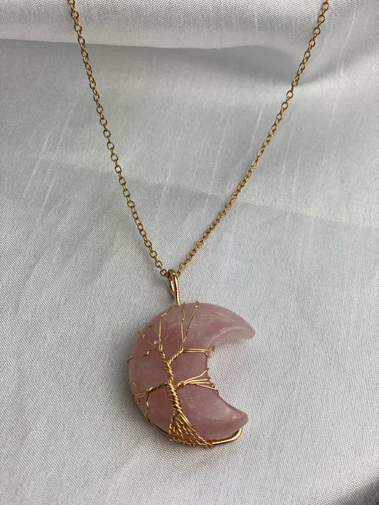 Moon Rose Gold Necklace